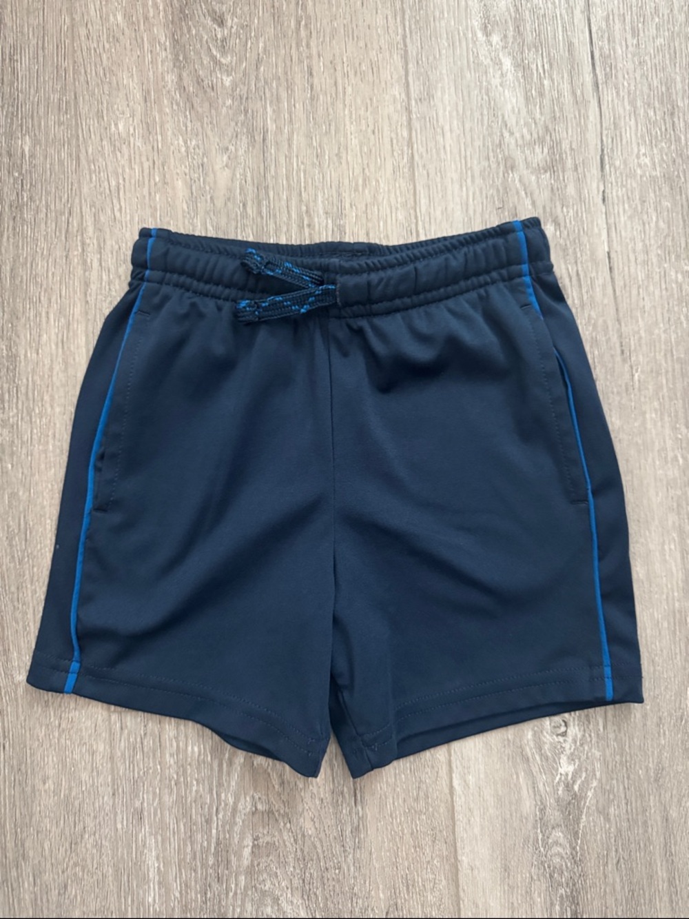 EUC jumping beans Navy Blue Athletic Shorts with Royal Blue Trim Size 2T